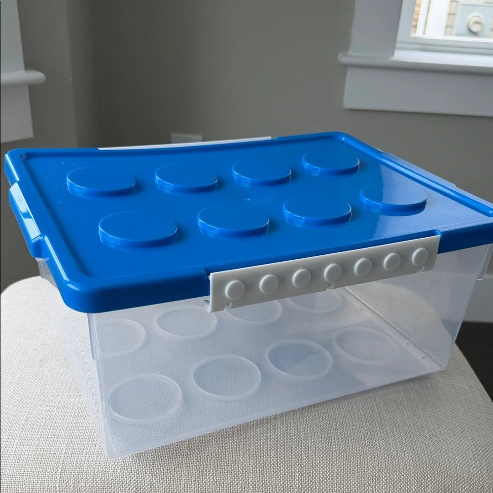 Lego Clear Storage Box 9x6x12 inches